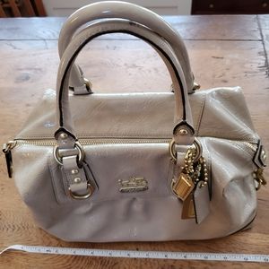 Coach Gold/Tan Patent Leather Satchel